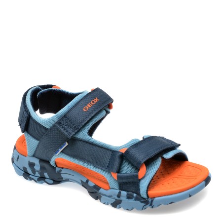 Sandale casual GEOX bleumarin, J450RE, din material textil, baieti