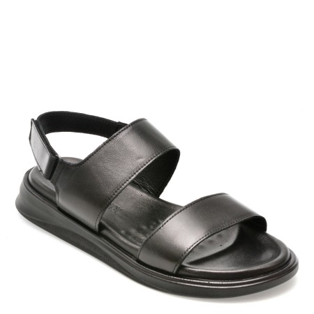 Sandale casual GRYXX negre, 135, din piele naturala, barbati