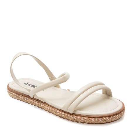 Sandale casual MOLECA albe, 5413723, din piele ecologica, femei