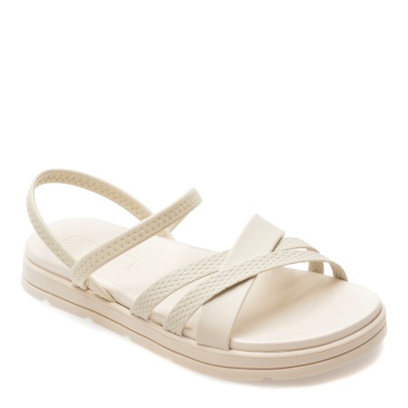 Sandale casual MOLECA albe, 5490102, din piele ecologica, femei