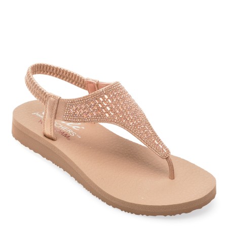Sandale casual SKECHERS roz, 31560, din piele ecologica, femei
