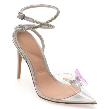 Sandale elegante ALDO argintii, 13747194, din pvc, femei