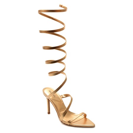 Sandale elegante ALDO aurii, 13736286, din piele ecologica, femei