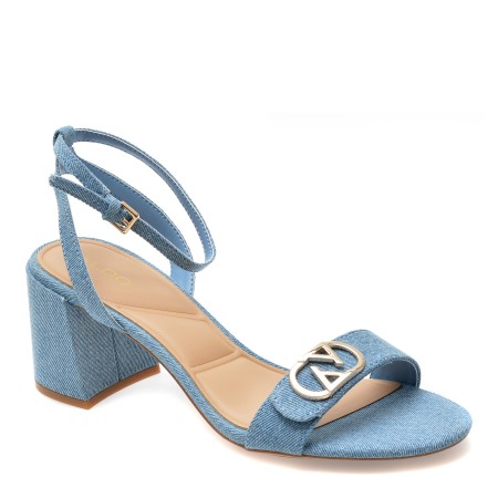 Sandale elegante ALDO bleumarin, BUNG4201, din material textil, femei
