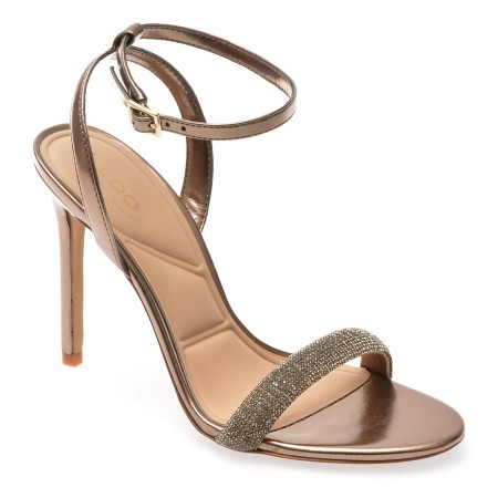Sandale elegante ALDO bronz, 13773272, din piele ecologica, femei
