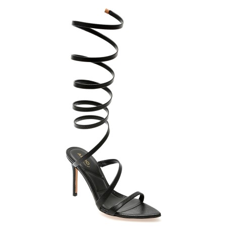 Sandale elegante ALDO negre, 13736287, din piele ecologica, femei