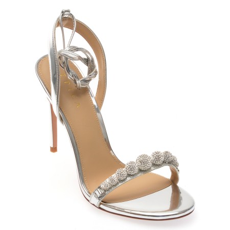 Sandale elegante EPICA argintii, 972886, din piele naturala, femei