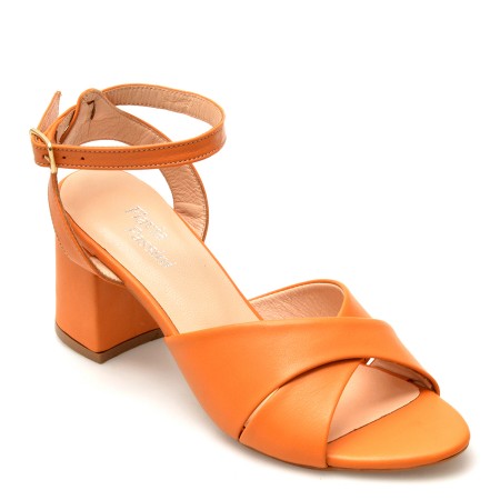 Sandale FLAVIA PASSINI portocalii, 17, din piele naturala, femei