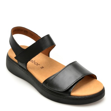 Sandale GABOR negre, 43711, din piele naturala, femei