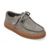 Mocasini casual CLARKS gri, TORHLO, din piele intoarsa