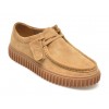 Mocasini casual CLARKS maro, TORHILL LO, din piele intoarsa