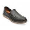 Mocasini casual PANORAMA negri, 4172481, din piele naturala