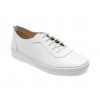 Pantofi casual FLAVIA PASSINI albi, CS581, din piele naturala