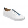 Pantofi casual FLAVIA PASSINI albi, CS703, din piele naturala