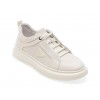 Pantofi casual OTTER albi, 30301, din piele naturala
