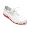 Pantofi LE BERDE albi, 140001, din piele naturala