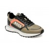 Pantofi sport BOSS kaki, 73001, din piele ecologica