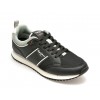 Pantofi sport PEPE JEANS negri, DUBLIN BRAND,  din piele ecologica