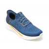 Pantofi sport SKECHERS albastri, SLADE, din material textil