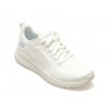 Pantofi sport SKECHERS albi, BOBS SQUAD CHAOS, din material textil