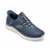 Pantofi sport SKECHERS bleumarin, SUMMITS, din material textil