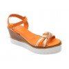 Sandale casual FLAVIA PASSINI portocalii, 8205, din piele naturala