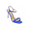 Sandale elegante EPICA albastre, 9716, din piele intoarsa