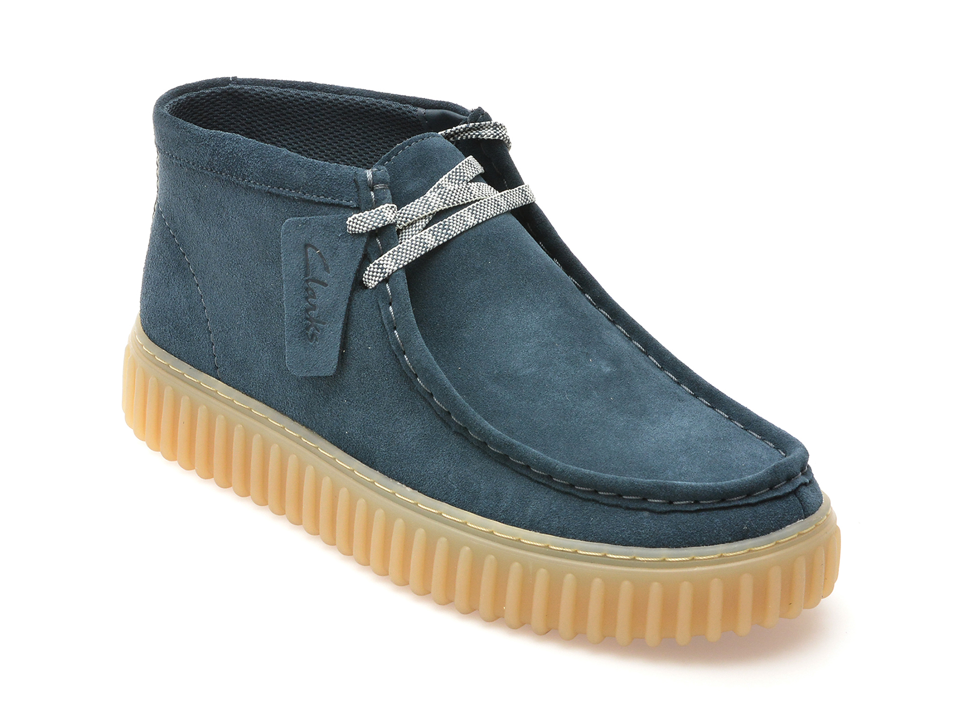 Ghete casual CLARKS bleumarin, TORHHI, din piele intoarsa