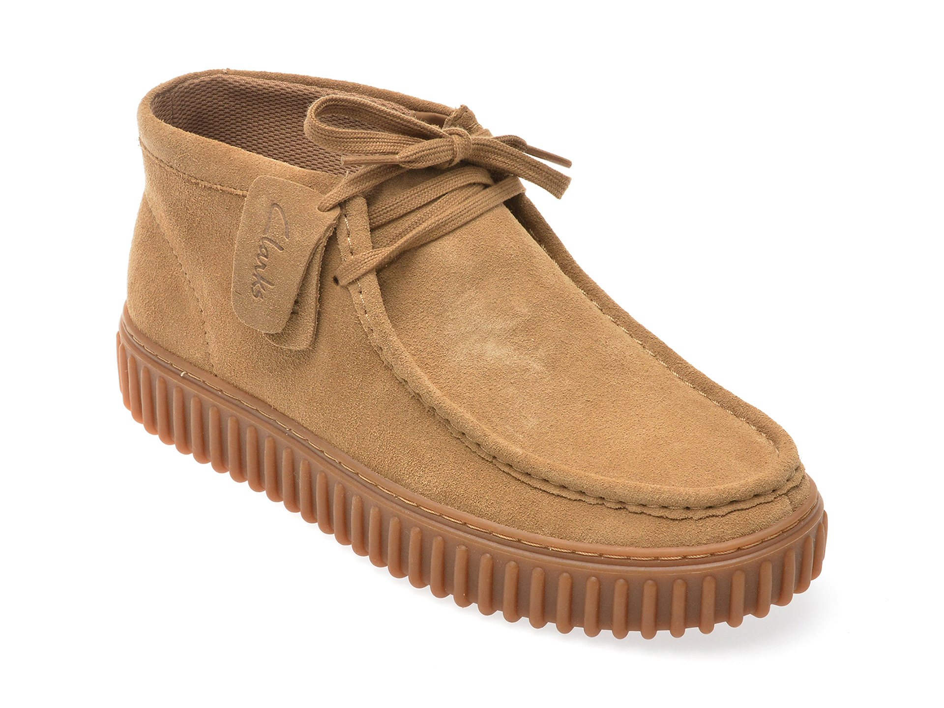 Ghete casual CLARKS maro, TORHHI, din piele intoarsa