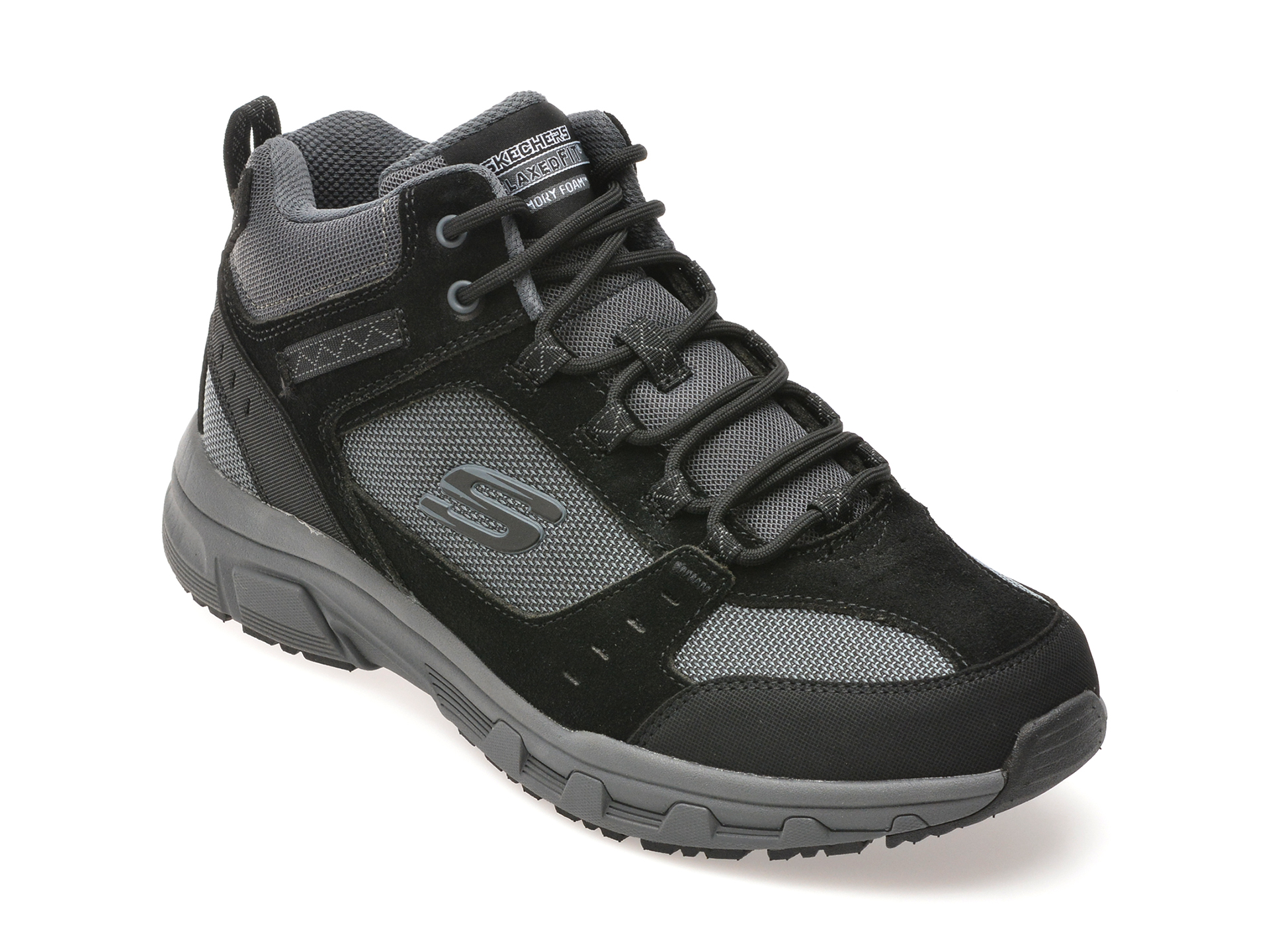 Ghete casual SKECHERS negre, 51895, din material textil