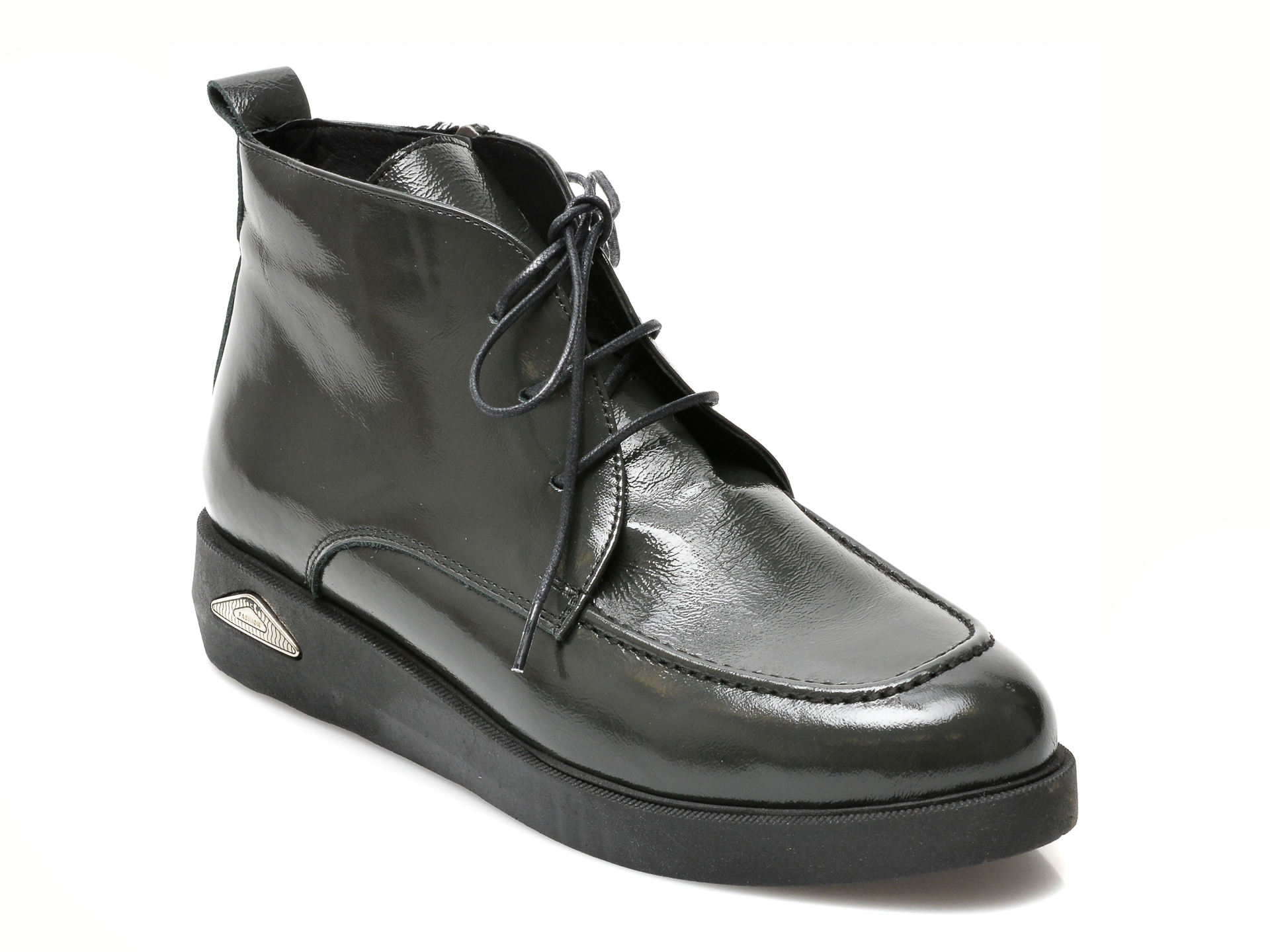 Pantofi FLAVIA PASSINI negri, 233147, din piele naturala lacuita Flavia Passini