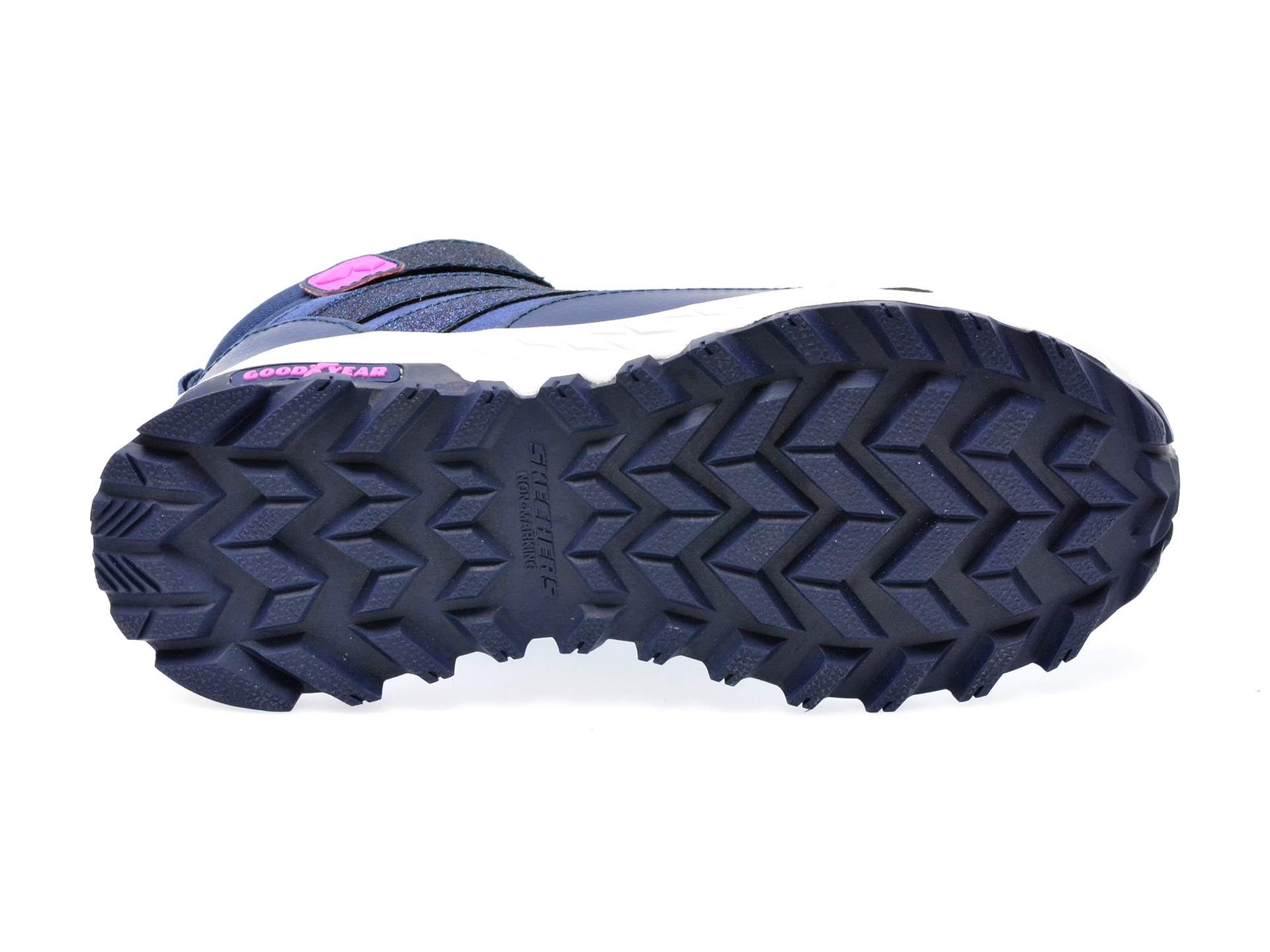 Ghete SKECHERS bleumarin, FUSE TREAD, din piele naturala