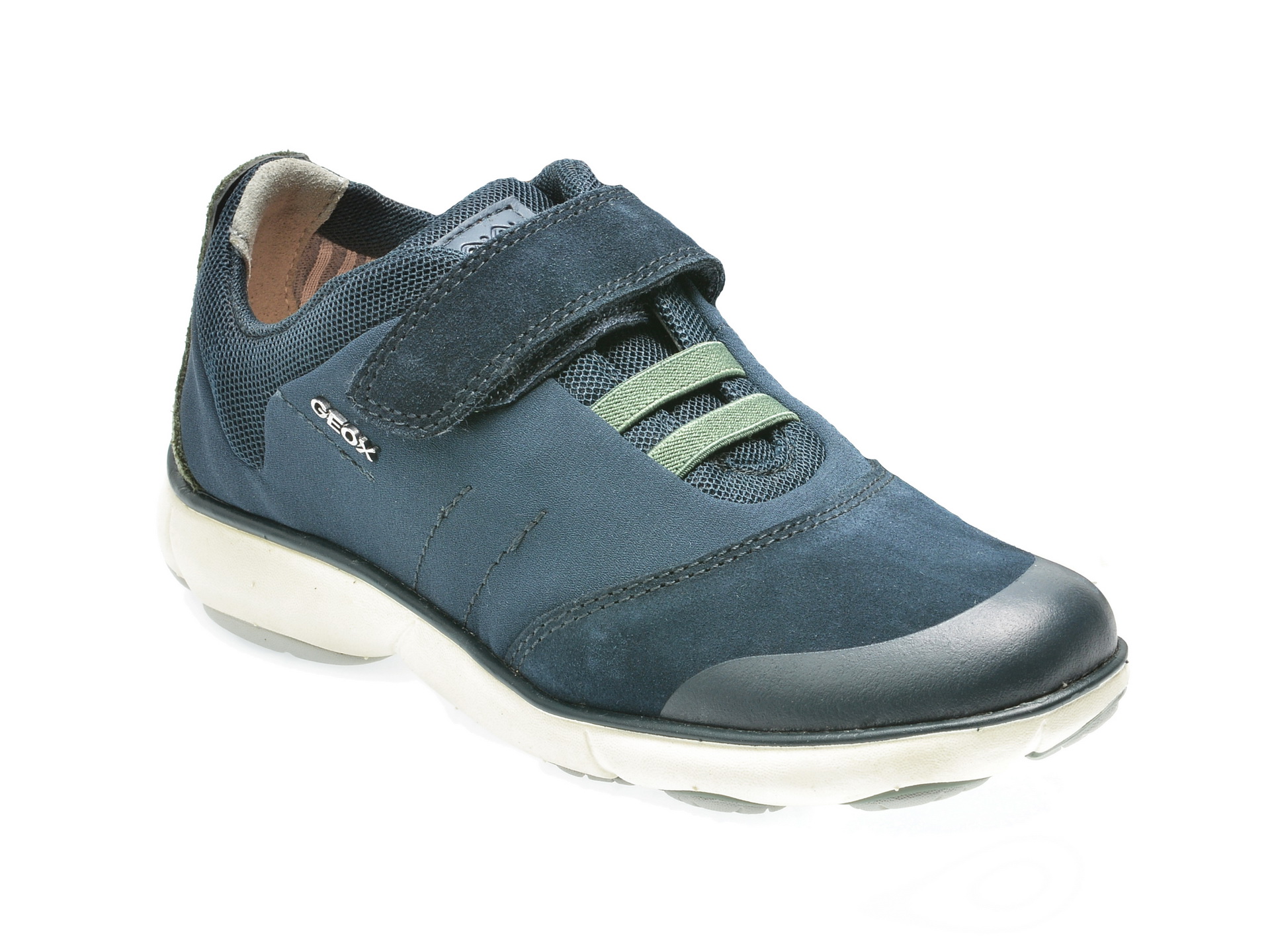 Pantofi sport pentru copii GEOX bleumarin, J641Ta, din nabuc