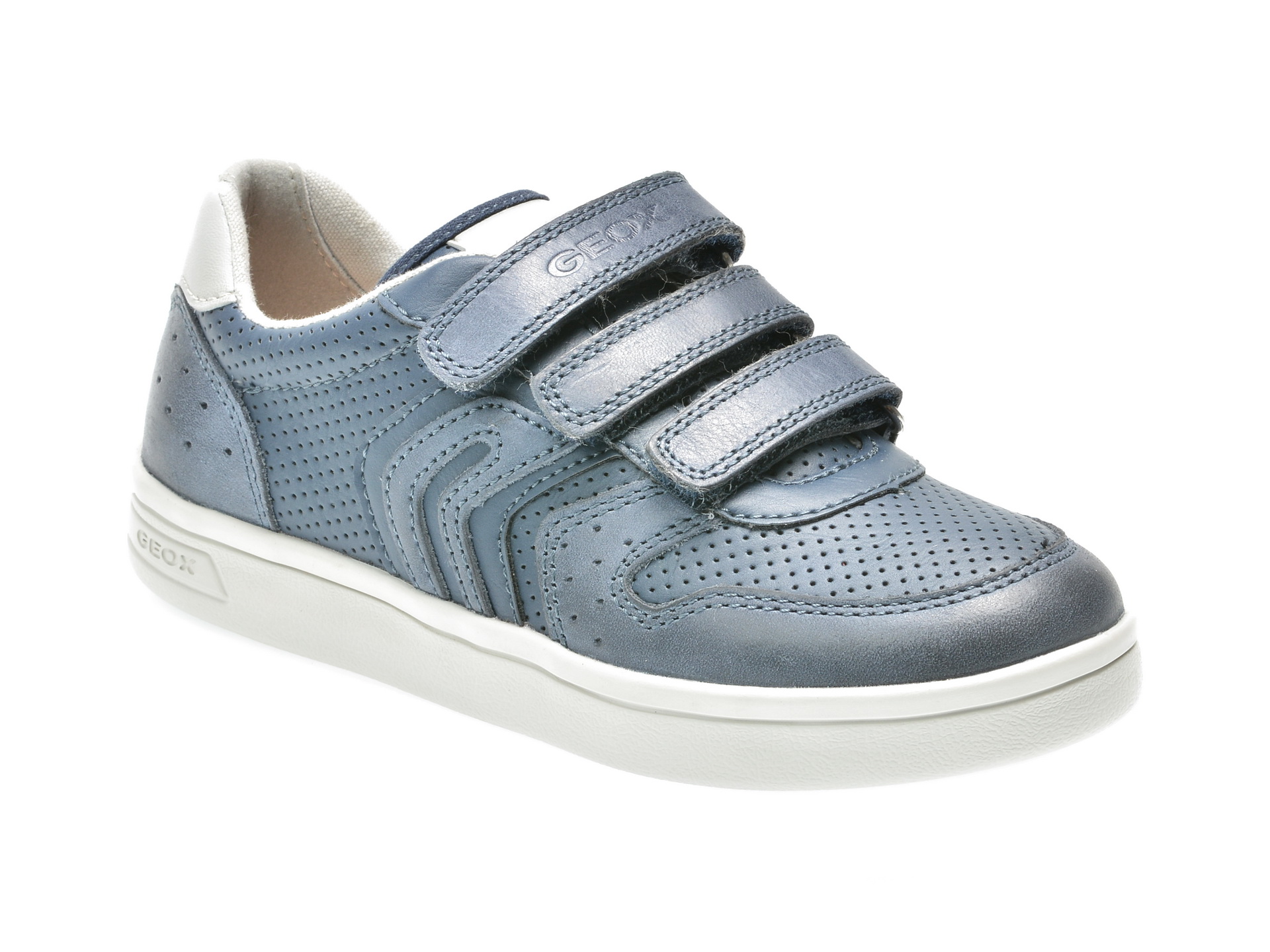 Pantofi sport pentru copii GEOX bleumarin, J825Vb, din piele ecologica