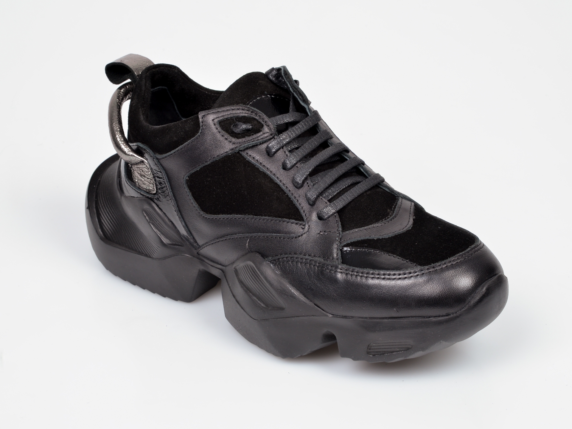 Pantofi sport FLAVIA PASSINI negri, 2434, din piele naturala