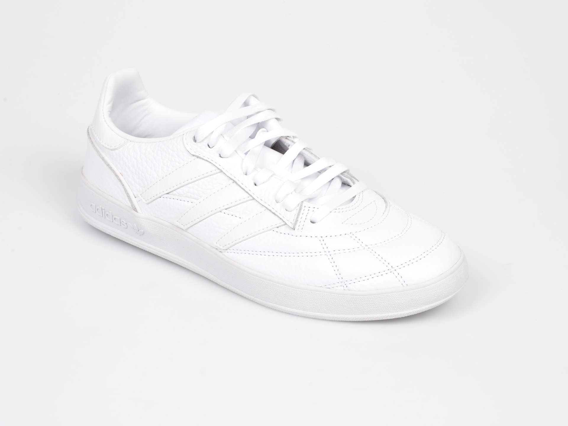 Pantofi sport ADIDAS albi, Ee6318, din piele naturala