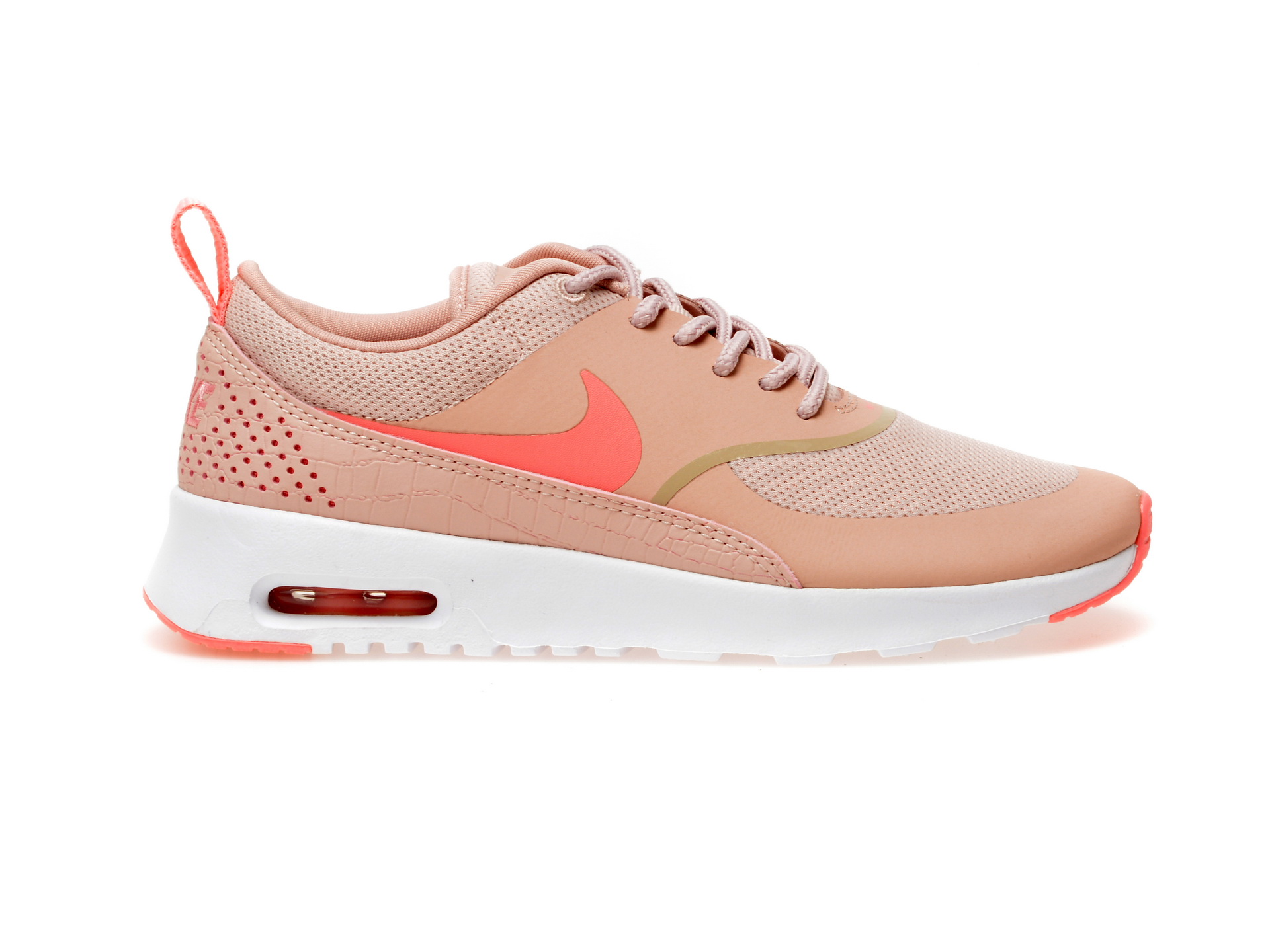 Pantofi sport NIKE AIR MAX THEA roz, 599409, din piele ecologica