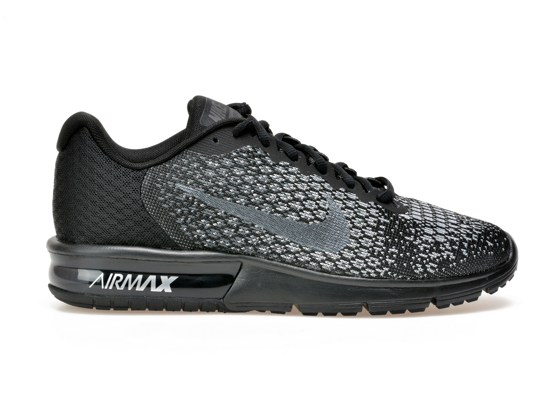 Pantofi sport NIKE AIR MAX SEQUENT 2 negri, 852461, din material textil