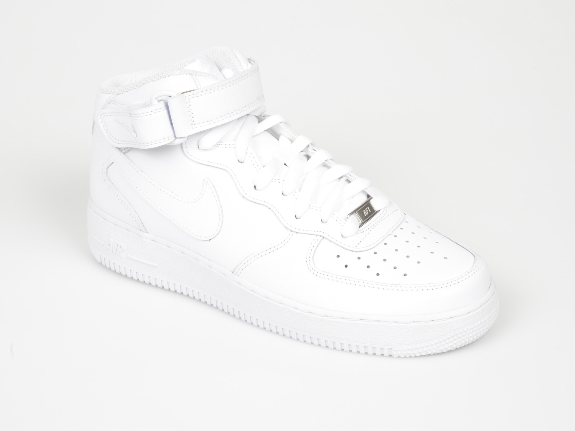 Pantofi sport NIKE albi, Air force 1 mid 07, din piele ecologica