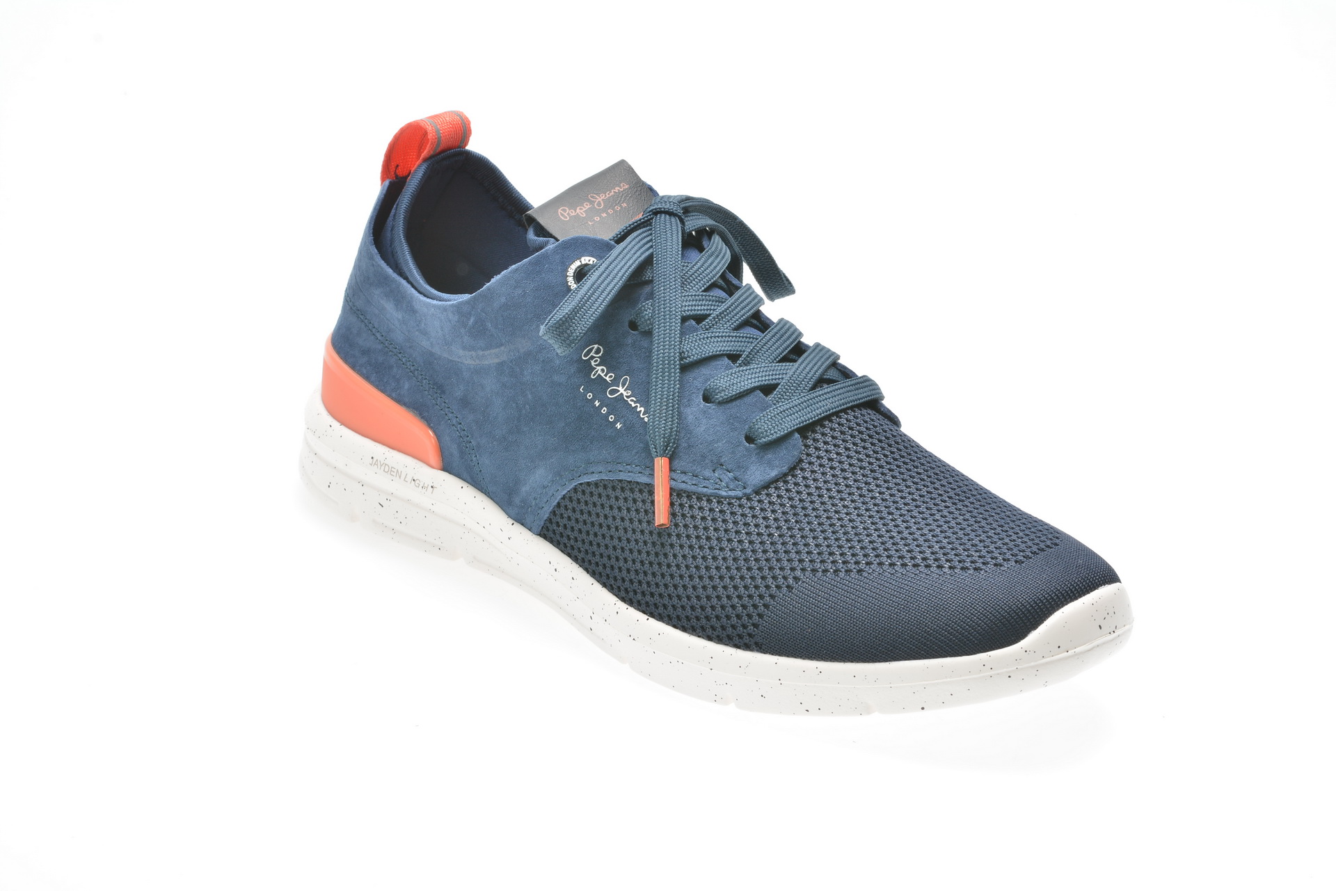 Pantofi sport PEPE JEANS bleumarin, Ms30410, din material textil si nabuc