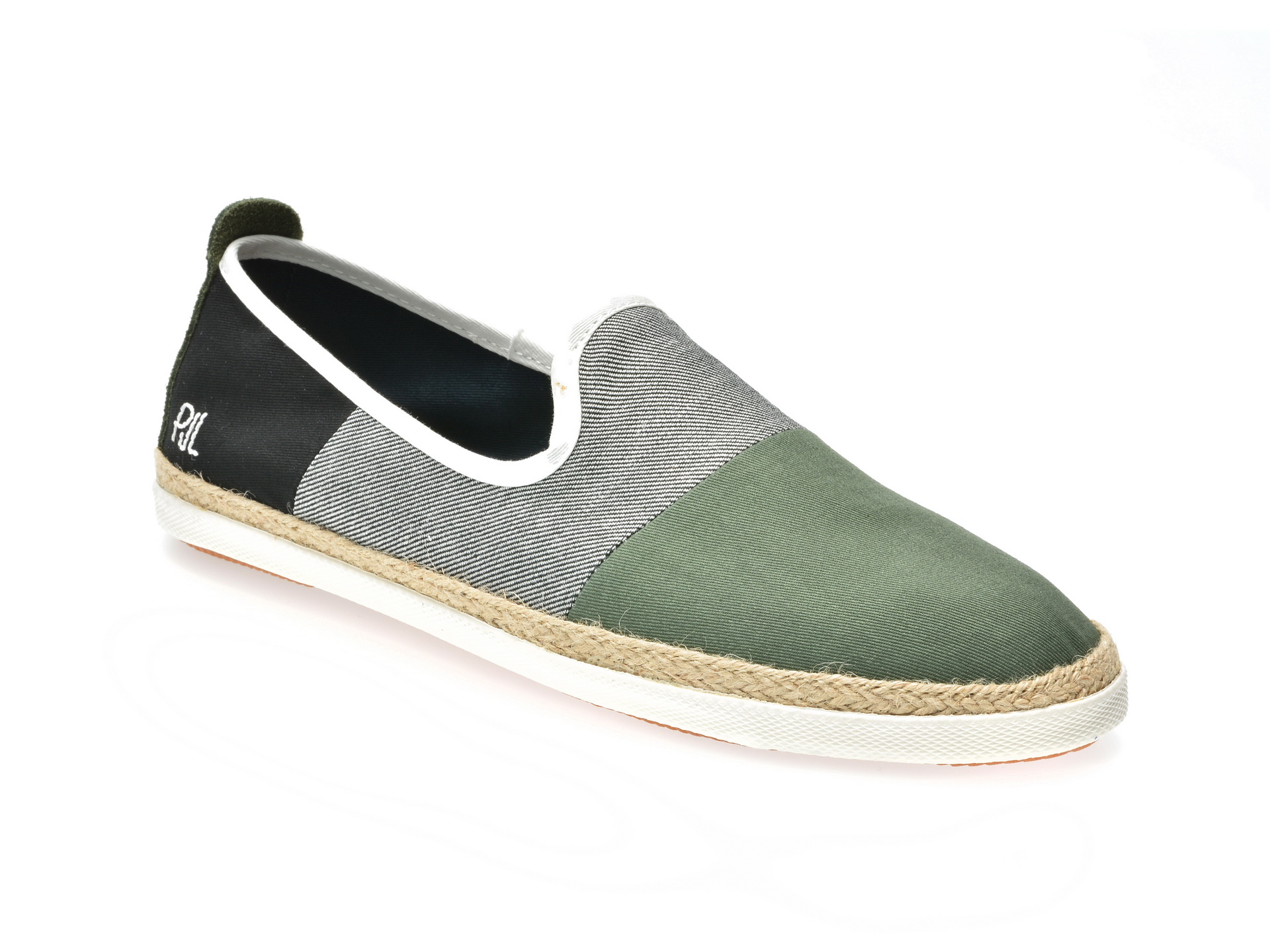 Espadrile PEPE JEANS verzi, Ms10227, din material textil