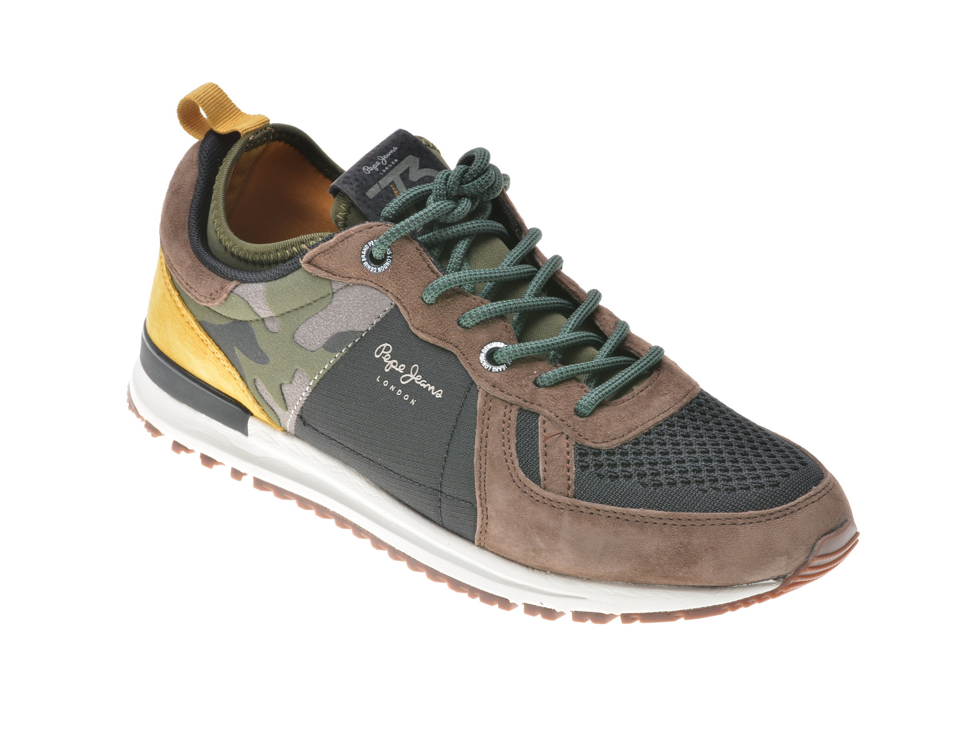 Pantofi sport PEPE JEANS multicolori, Ms30488, din piele intoarsa