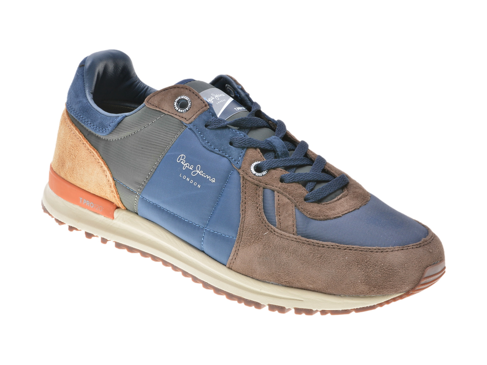 Pantofi sport PEPE JEANS multicolori, Ms30485, din piele intoarsa