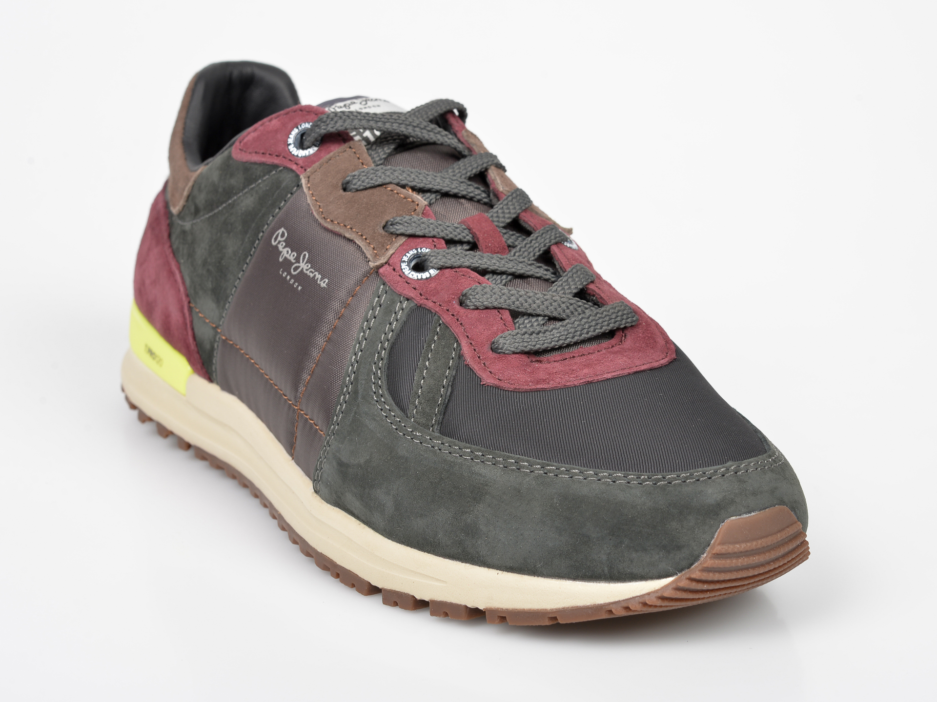 Pantofi sport PEPE JEANS gri, MS30581, din material textil si piele naturala