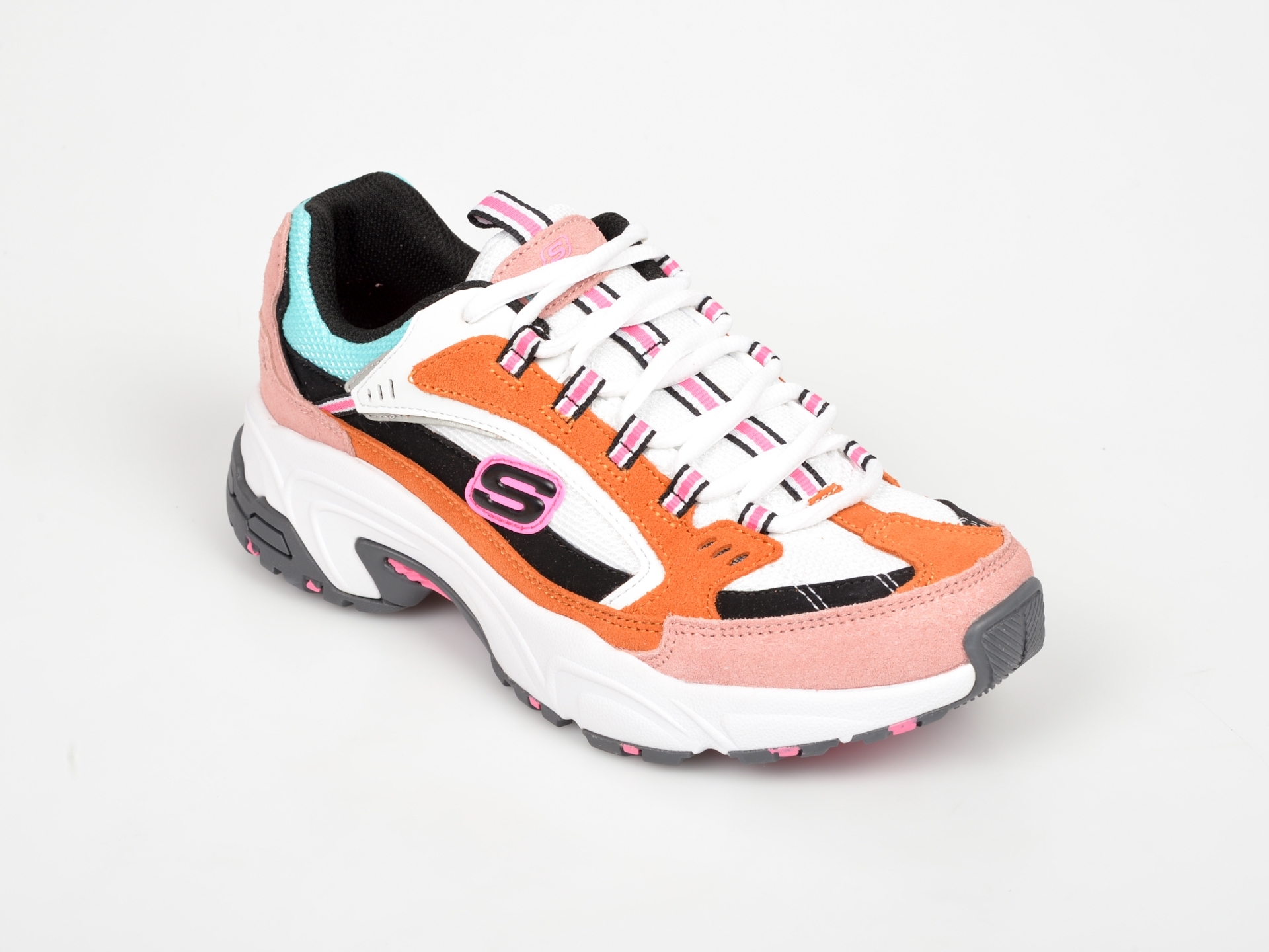 Pantofi sport SKECHERS portocalii, 13452, din material textil