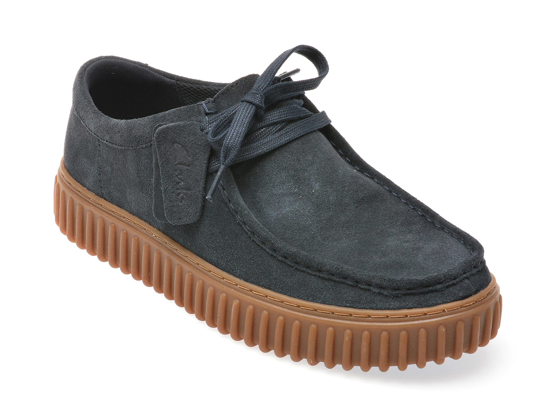 Mocasini casual CLARKS bleumarin, TORHLO, din piele intoarsa