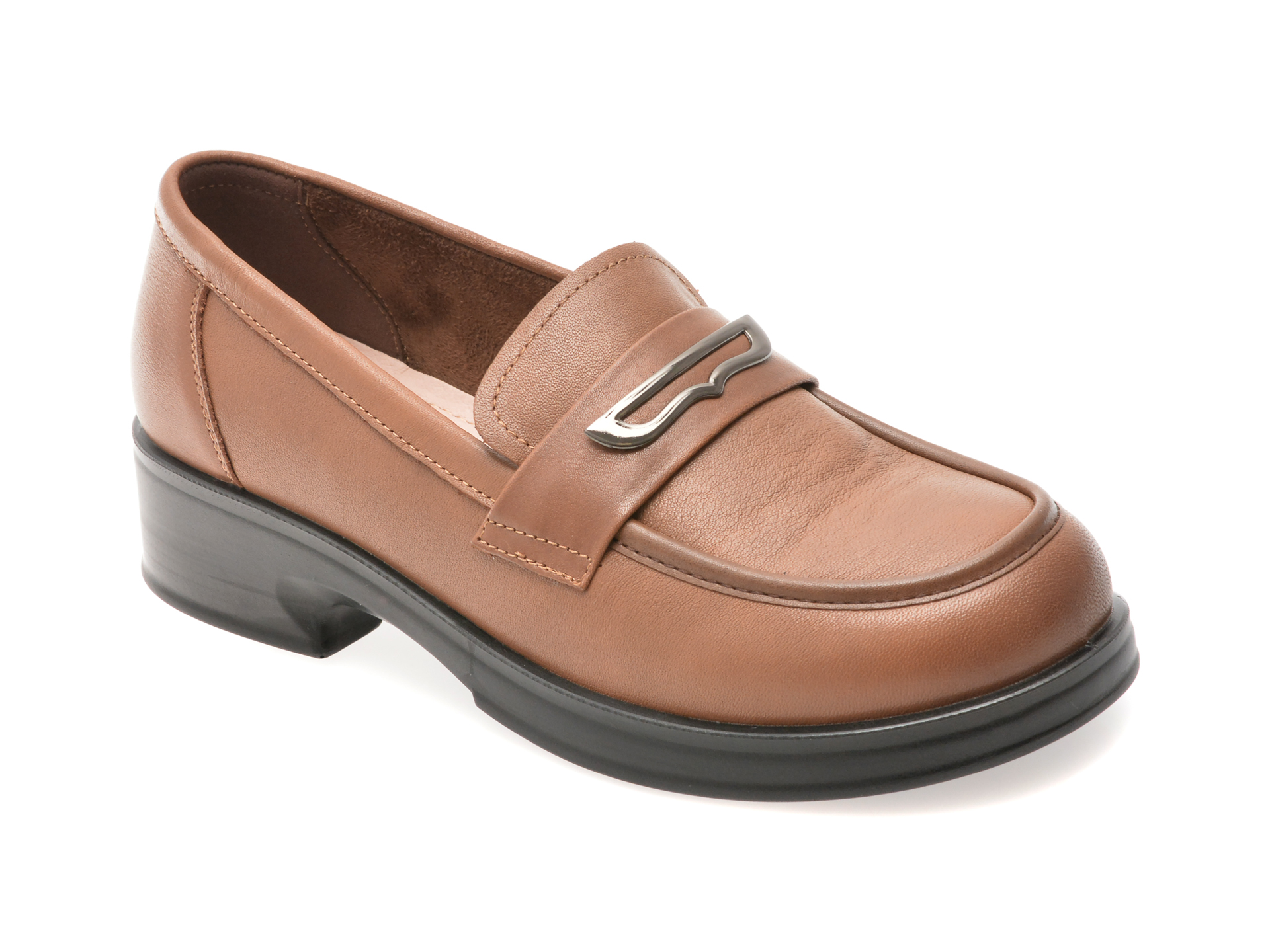 Mocasini casual EPICA maro, 3766805, din piele naturala