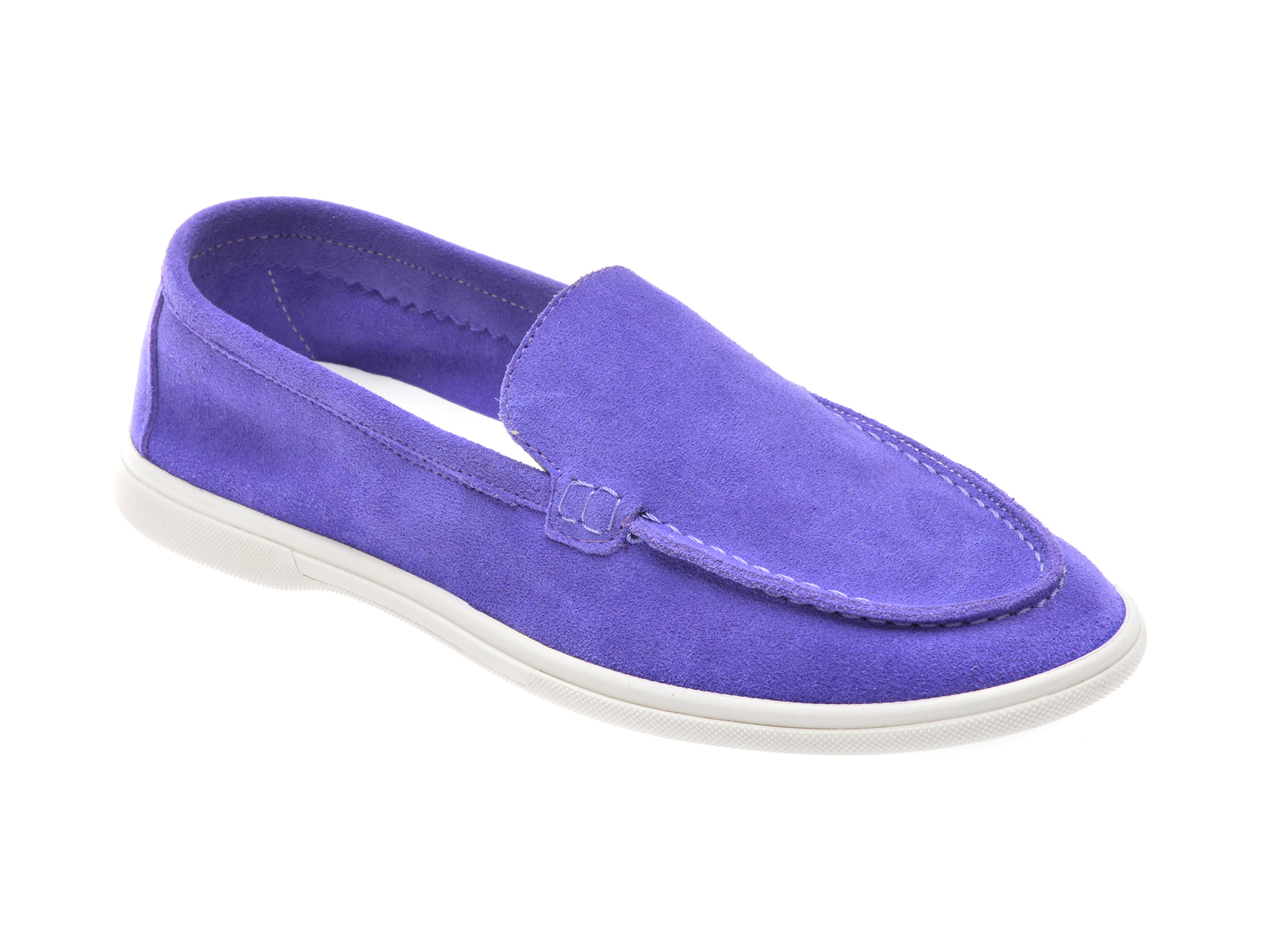 Mocasini casual SHOES mov, 3701, din piele intoarsa