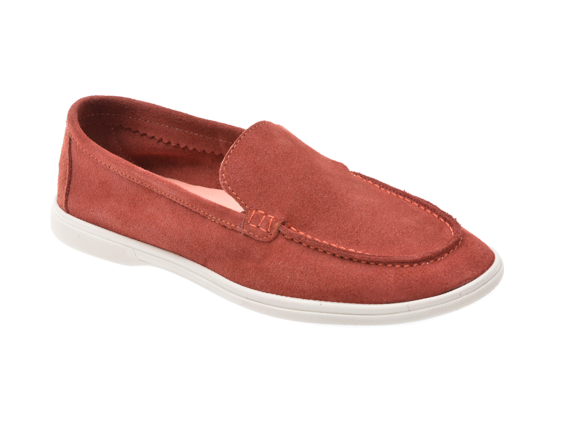 Mocasini casual SHOES visinii, 3701, din piele intoarsa