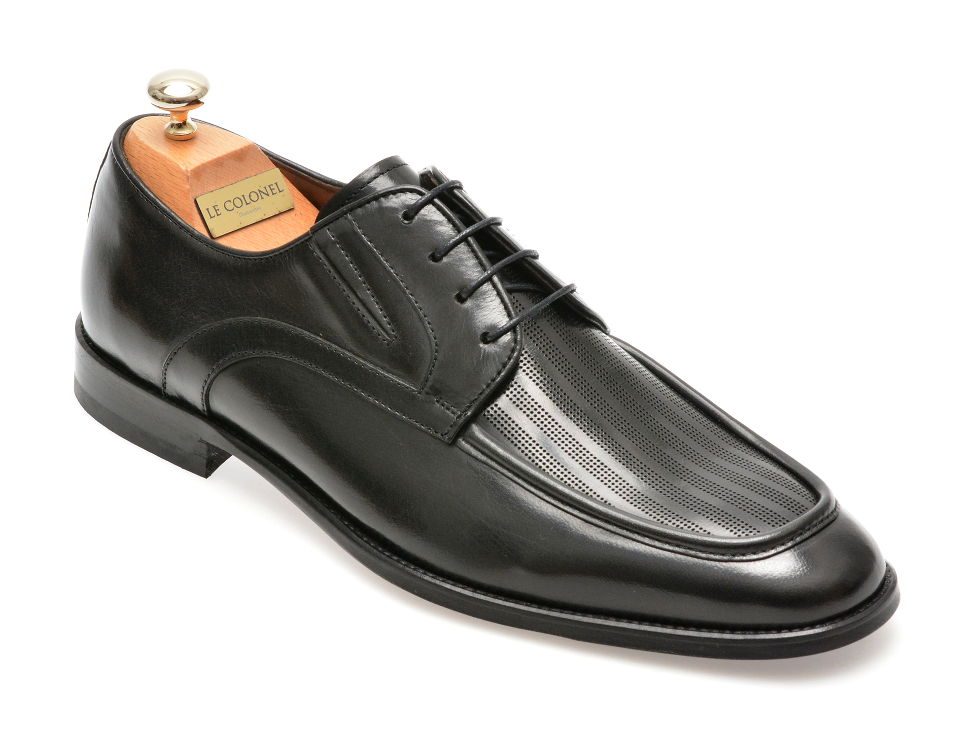 Mocasini Eleganti LE COLONEL negri, 60375, din piele naturala